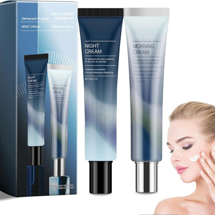 Kit Crema Hidratante de Día y Noche con Extracto de Centella Asiática 🌙☀️🌿